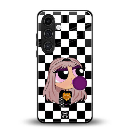 sassy chic powerpuff girls back phone cover | glass case for samsung galaxy s24 plus