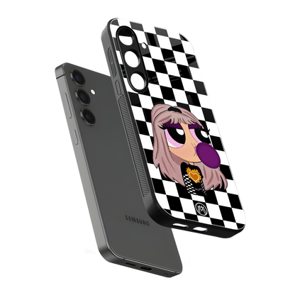 sassy chic powerpuff girls back phone cover | glass case for samsung galaxy s24 plus