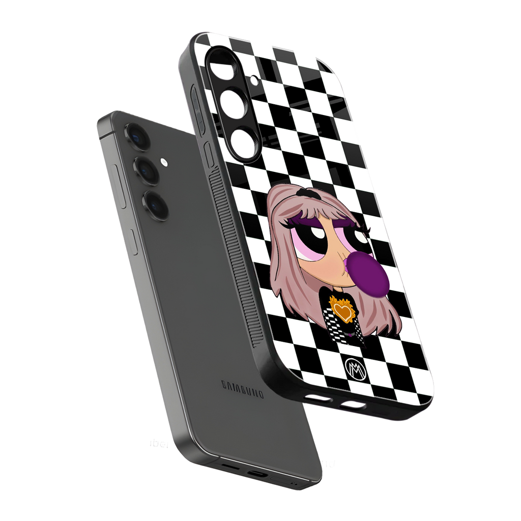 sassy chic powerpuff girls back phone cover | glass case for samsung galaxy s25