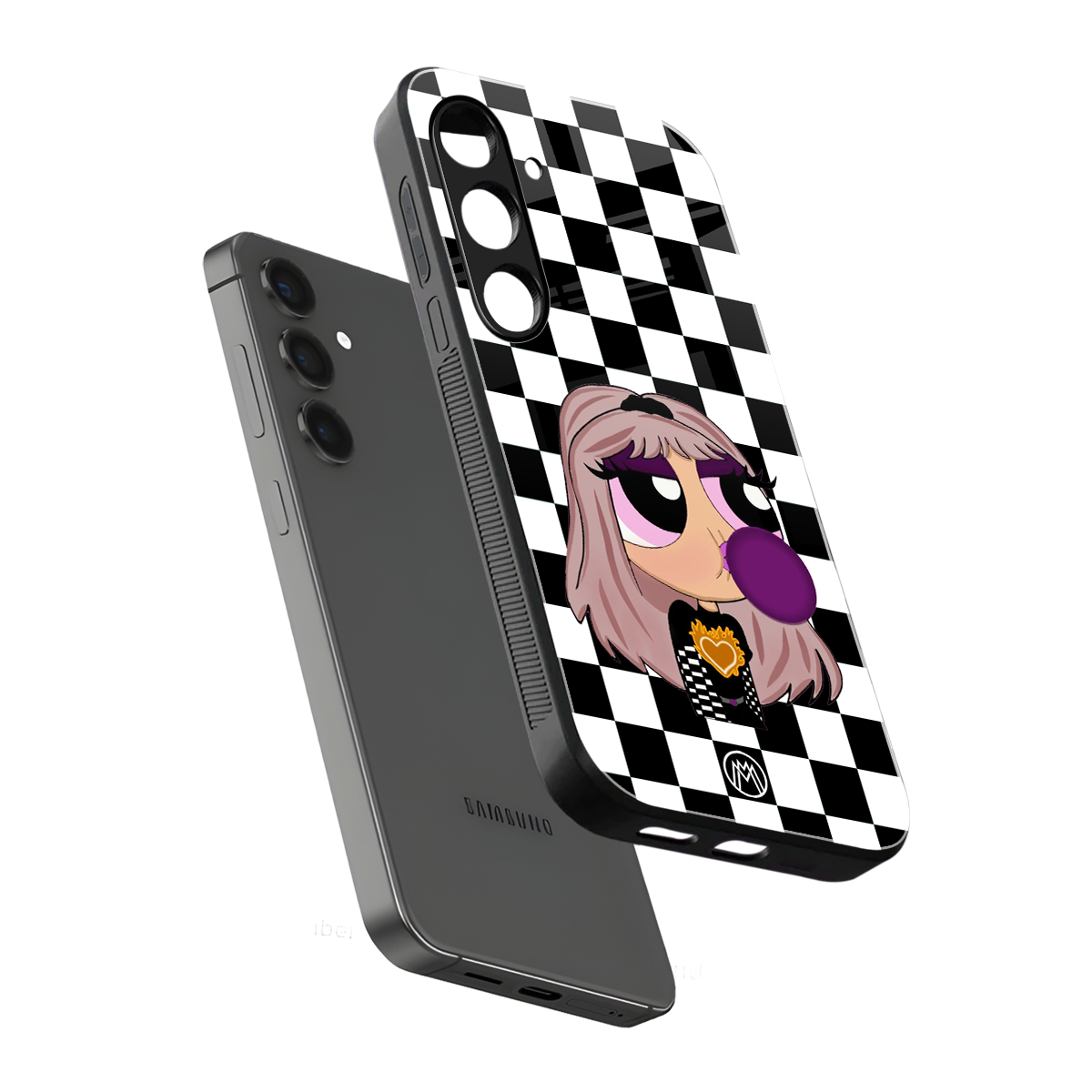 sassy chic powerpuff girls back phone cover | glass case for samsung galaxy s25 plus