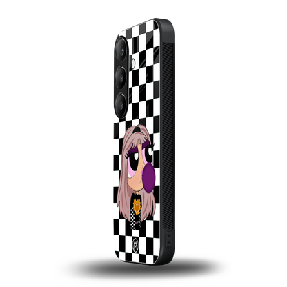 sassy chic powerpuff girls back phone cover | glass case for samsung galaxy s24 plus