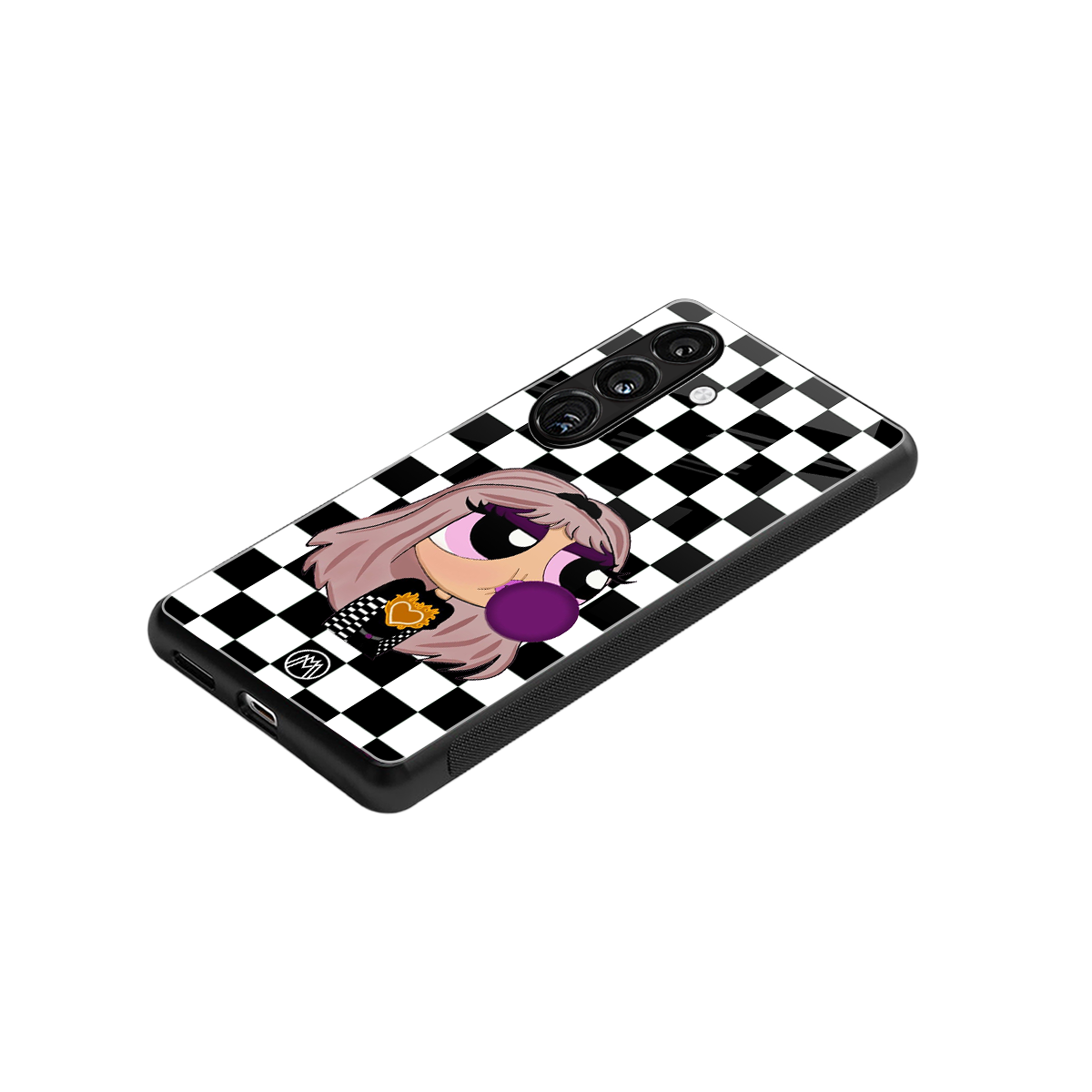 sassy chic powerpuff girls back phone cover | glass case for samsung galaxy s24