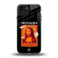 sassy mona lisa back phone cover | glass case for iphone 13 mini