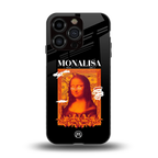 sassy mona lisa back phone cover | glass case for iphone 13 pro