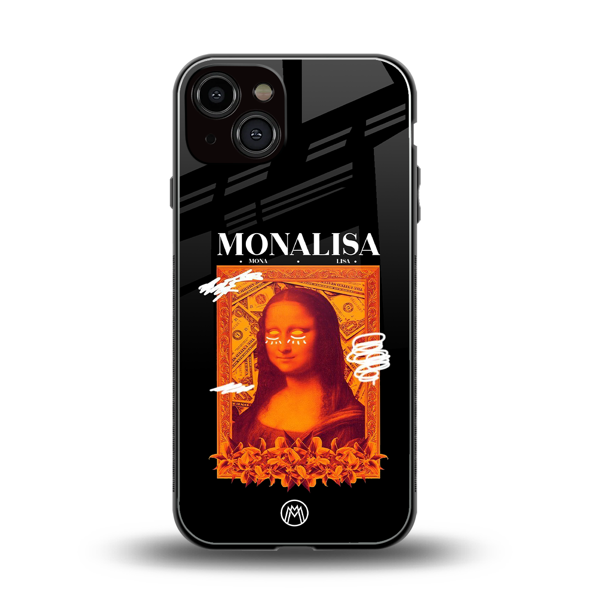 sassy mona lisa back phone cover | glass case for iphone 13