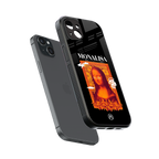 sassy mona lisa back phone cover | glass case for iphone 14 plus