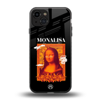 sassy mona lisa back phone cover | glass case for iphone 15