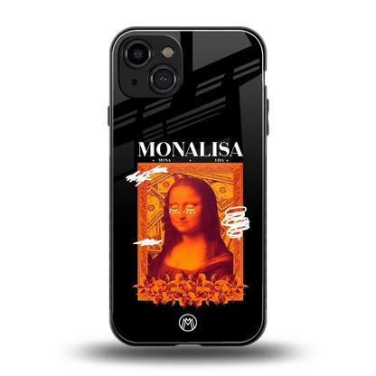 sassy mona lisa back phone cover | glass case for iphone 15
