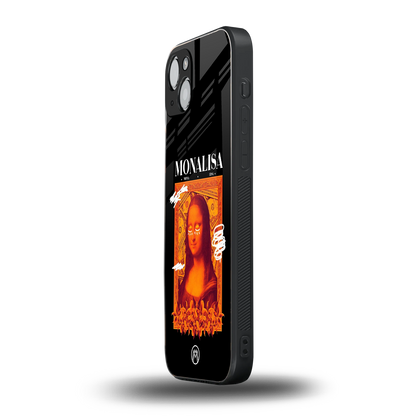sassy mona lisa back phone cover | glass case for iphone 15