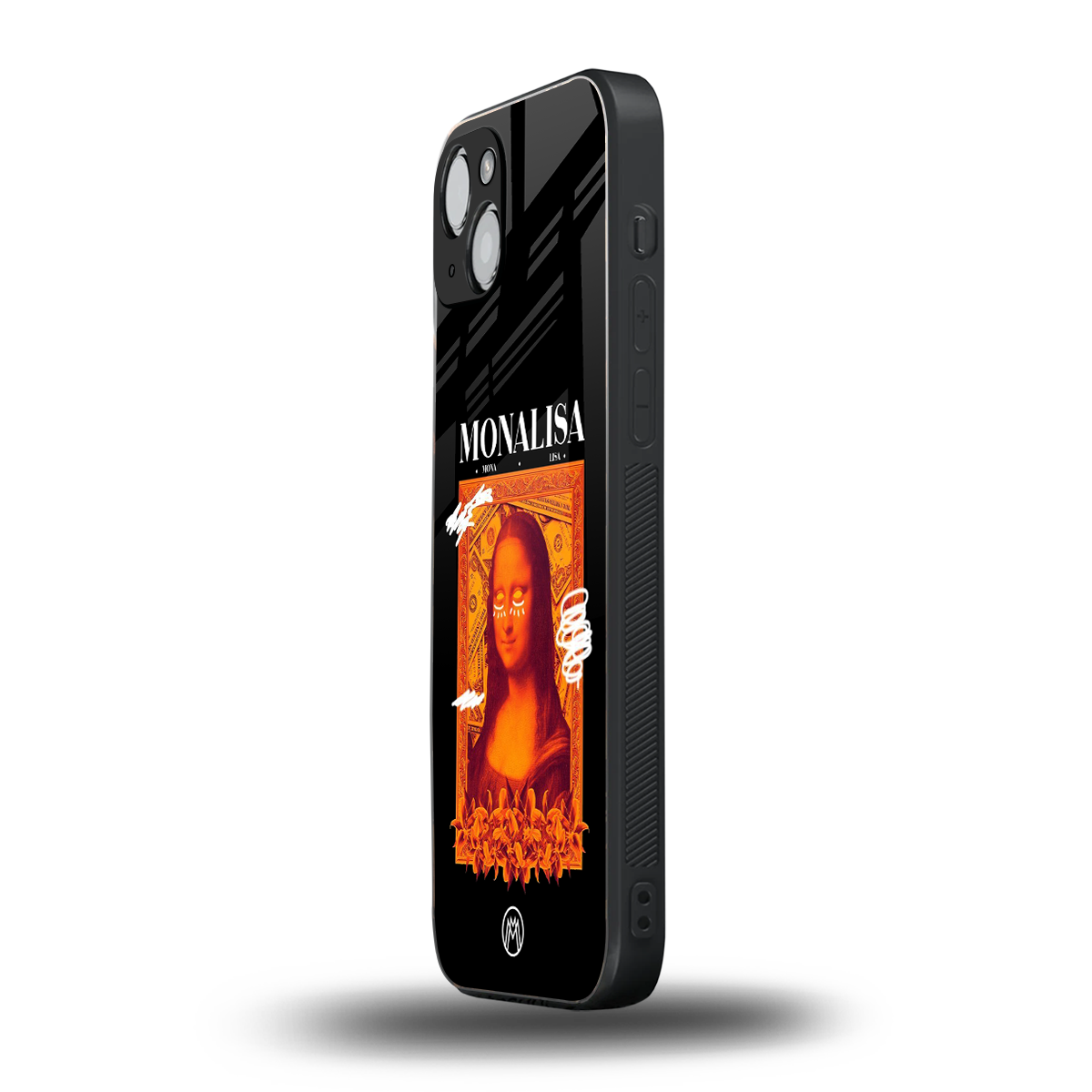 sassy mona lisa back phone cover | glass case for iphone 14