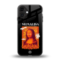 sassy mona lisa back phone cover | glass case for iphone 16 plus