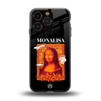 sassy mona lisa back phone cover | glass case for iphone 16 pro