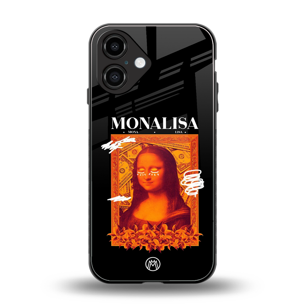 sassy mona lisa back phone cover | glass case for iphone 16