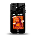 sassy mona lisa back phone cover | glass case for iphone 16