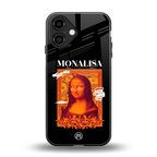 sassy mona lisa back phone cover | glass case for iphone 16