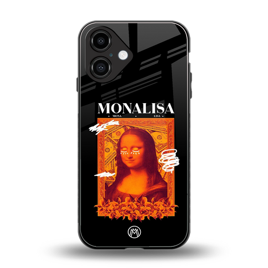 sassy mona lisa back phone cover | glass case for iphone 16