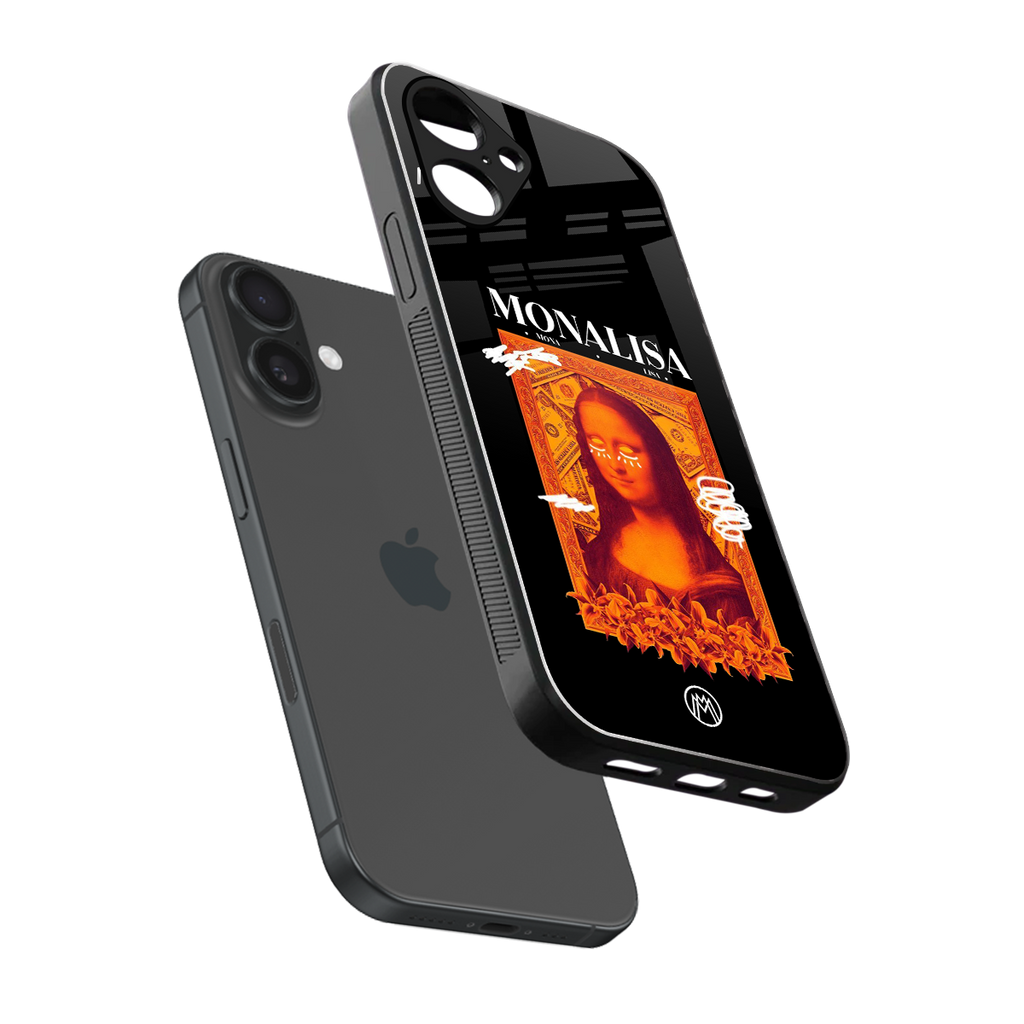 sassy mona lisa back phone cover | glass case for iphone 16