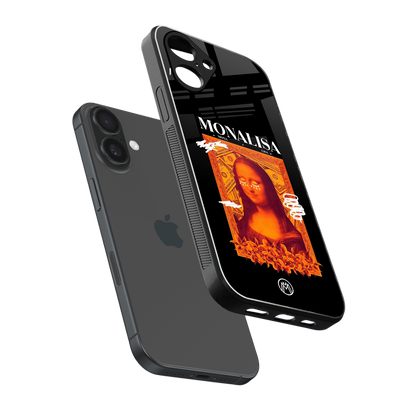 sassy mona lisa back phone cover | glass case for iphone 16