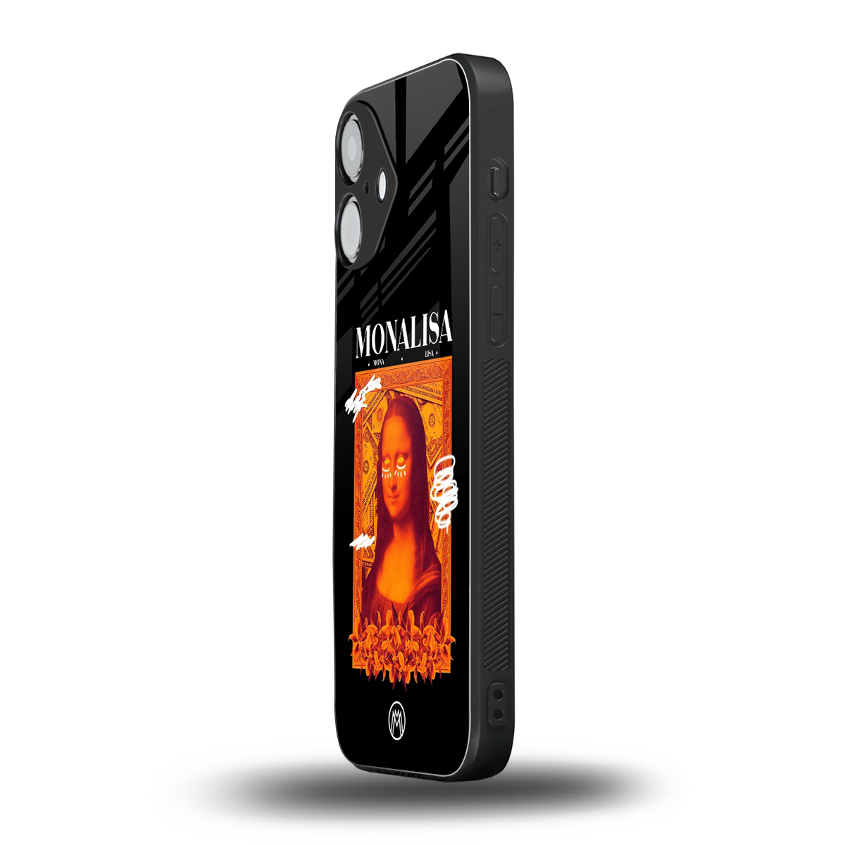 sassy mona lisa back phone cover | glass case for iphone 16