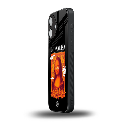 sassy mona lisa back phone cover | glass case for iphone 16