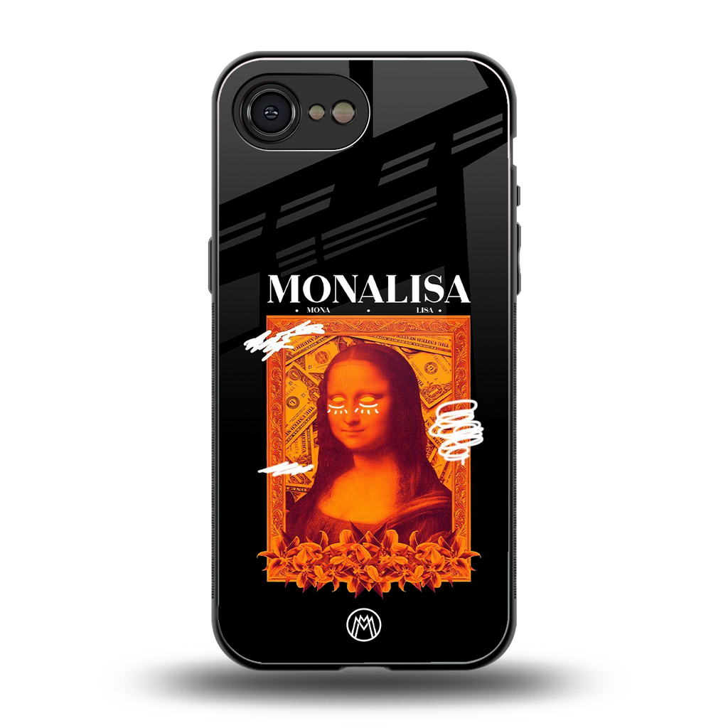 sassy mona lisa back phone cover | glass case for iphone 16e
