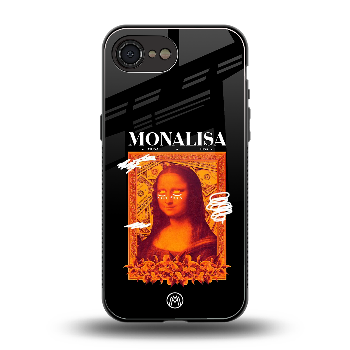 sassy mona lisa back phone cover | glass case for iphone 16e