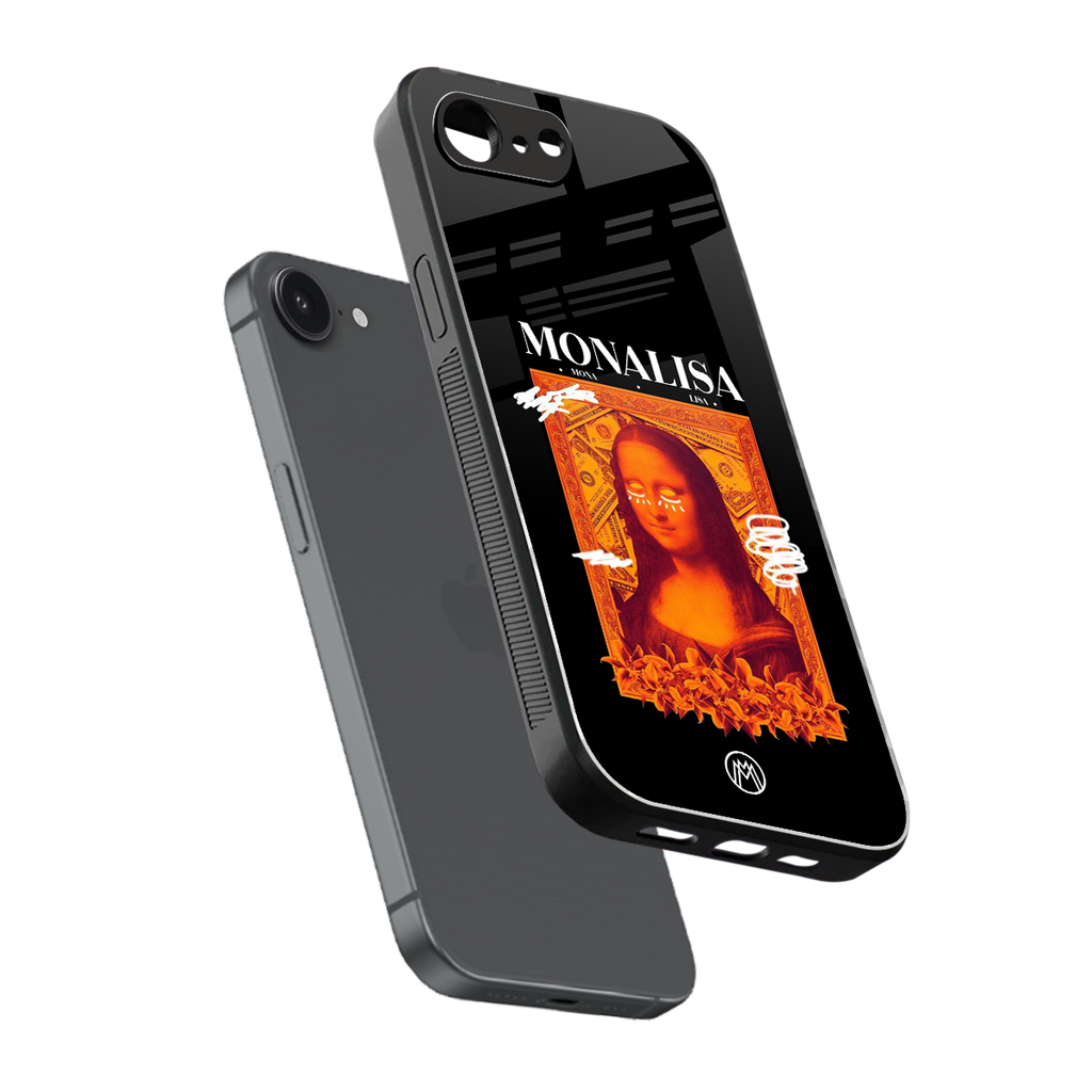 sassy mona lisa back phone cover | glass case for iphone 16e