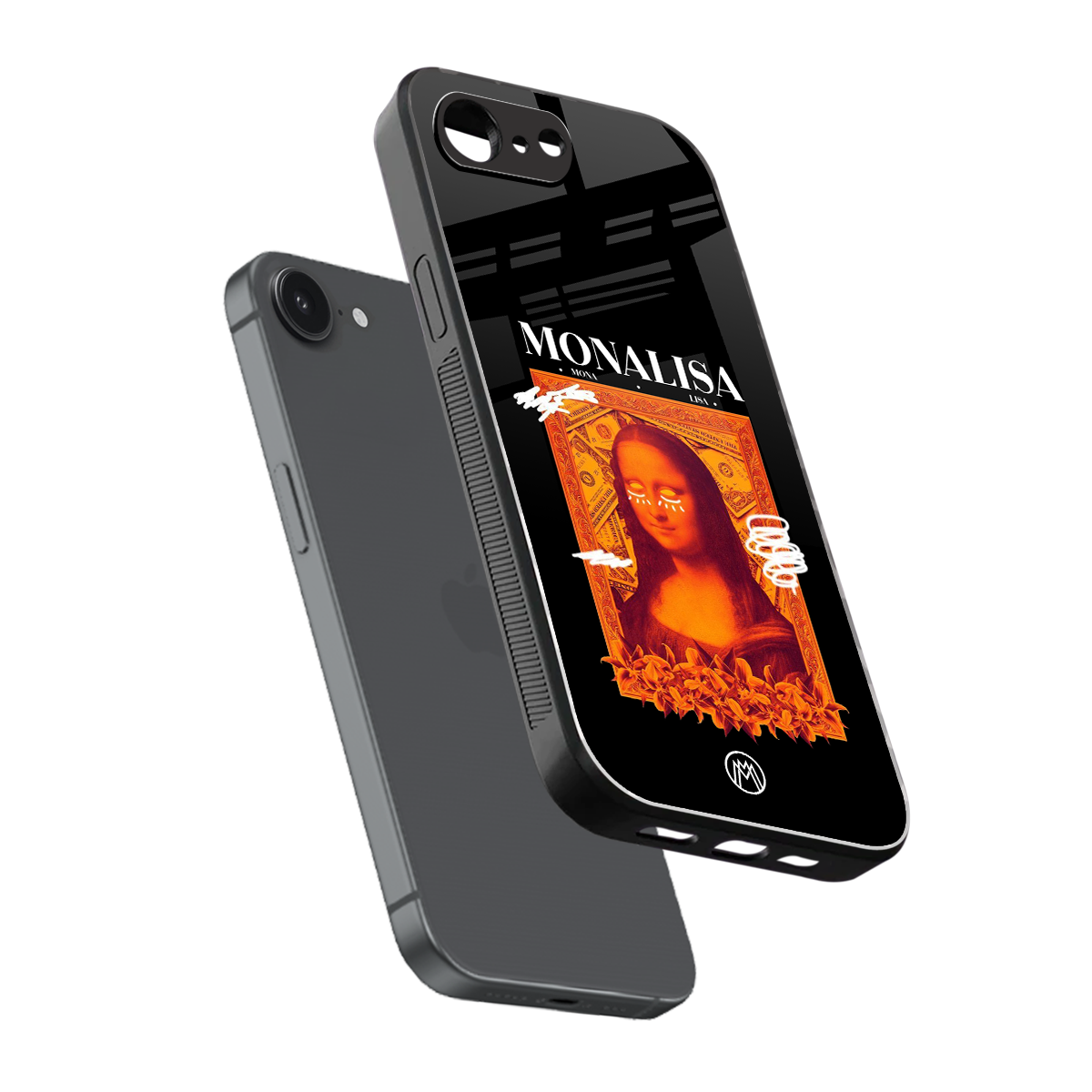 sassy mona lisa back phone cover | glass case for iphone 16e