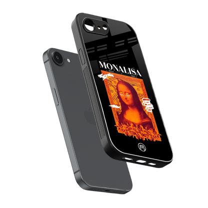 sassy mona lisa back phone cover | glass case for iphone 16e