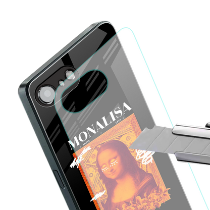 sassy mona lisa back phone cover | glass case for iphone 16e