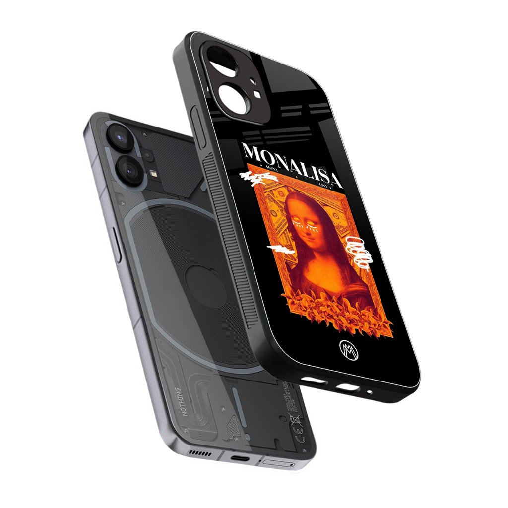 sassy mona lisa back phone cover | glass case for nothing phone 1