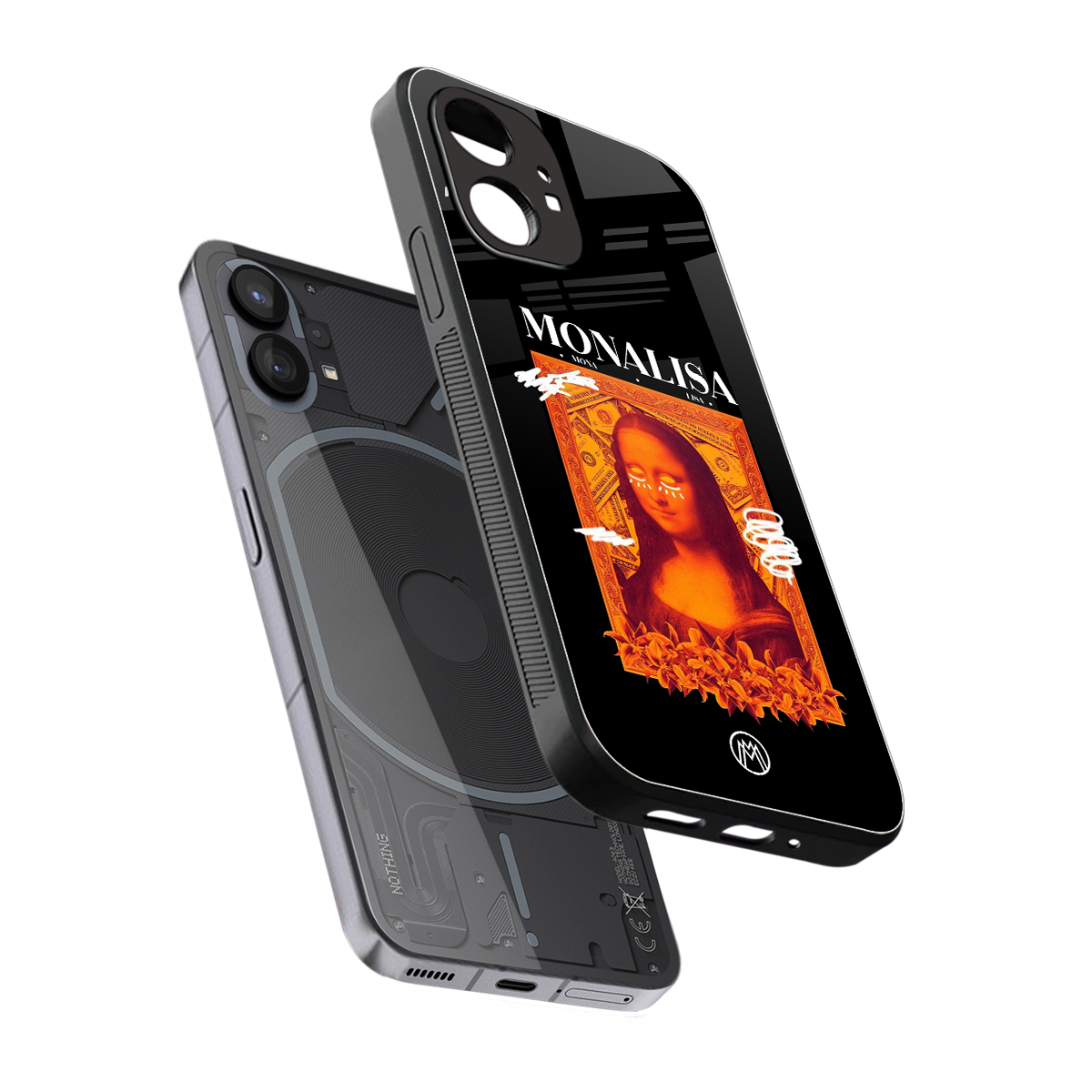 sassy mona lisa back phone cover | glass case for nothing phone 1