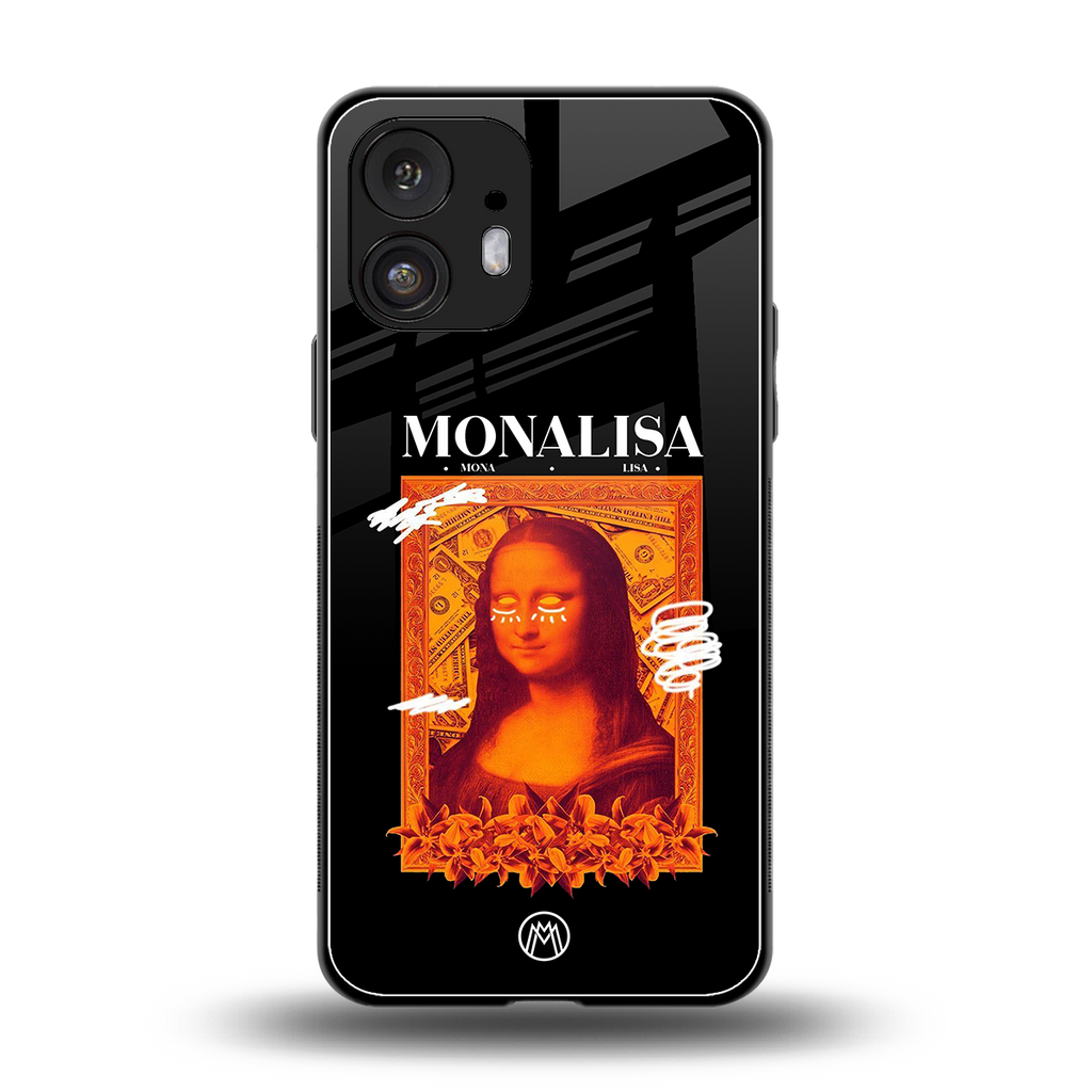 sassy mona lisa back phone cover | glass case for nothing phone 2