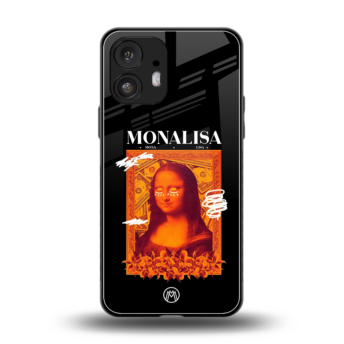 sassy mona lisa back phone cover | glass case for nothing phone 2