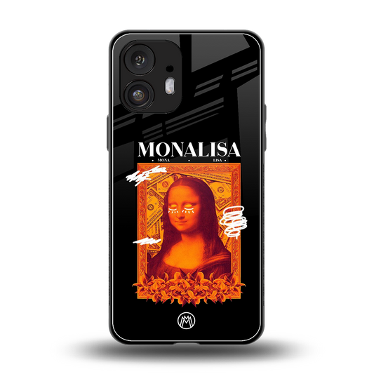 sassy mona lisa back phone cover | glass case for nothing phone 2