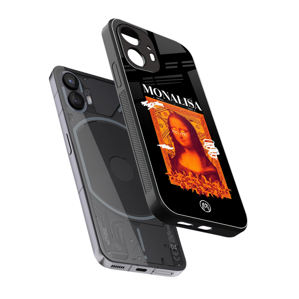 sassy mona lisa back phone cover | glass case for nothing phone 2