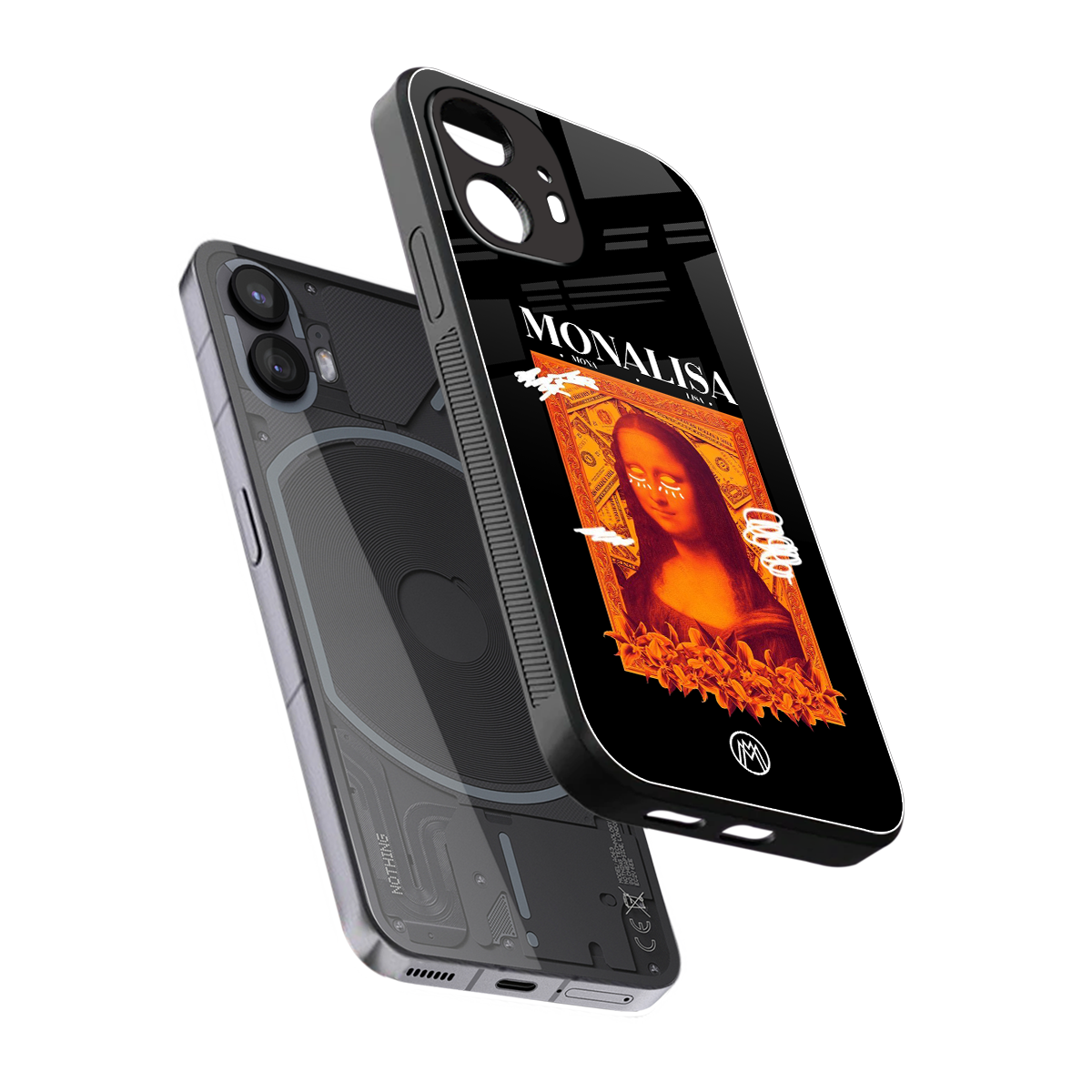 sassy mona lisa back phone cover | glass case for nothing phone 2