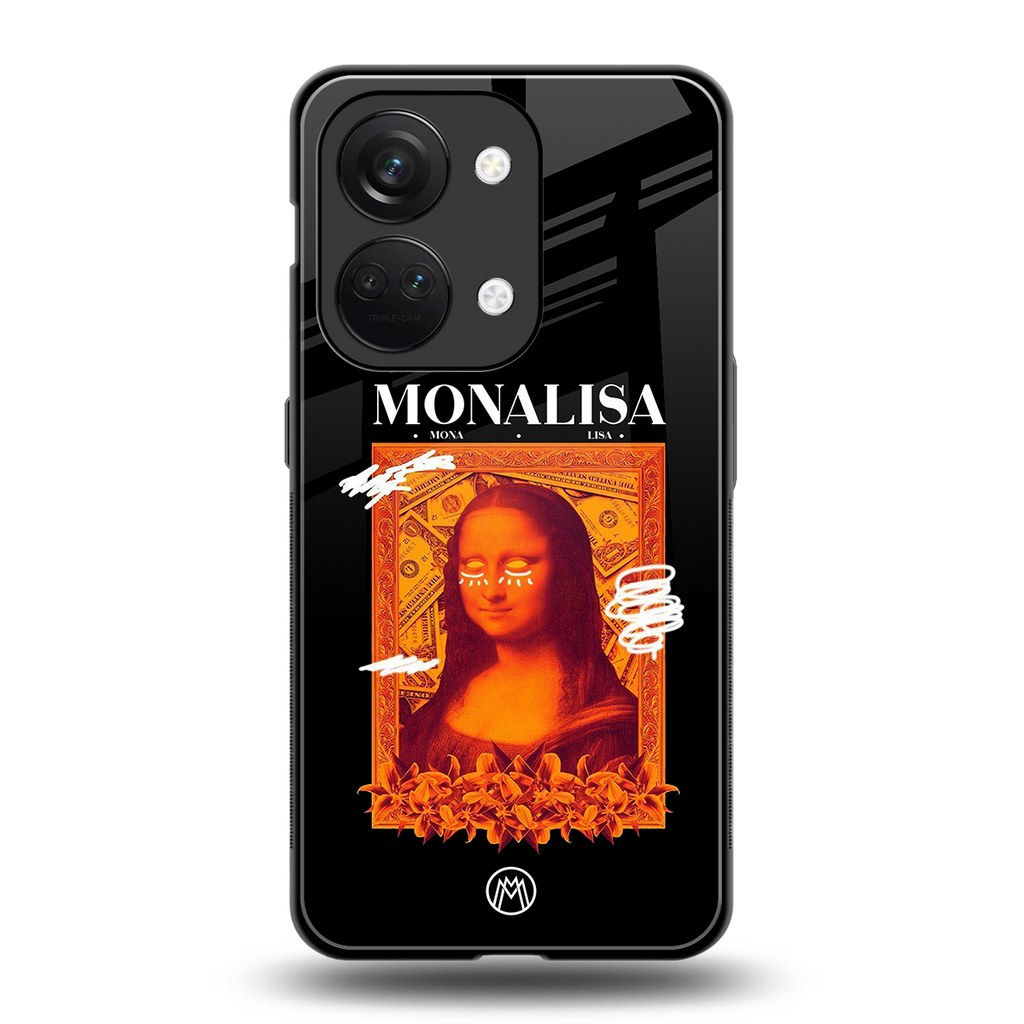 sassy mona lisa back phone cover | glass case for oneplus nord 3