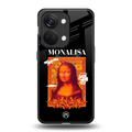 sassy mona lisa back phone cover | glass case for oneplus nord 3