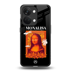 sassy mona lisa back phone cover | glass case for oneplus nord 3