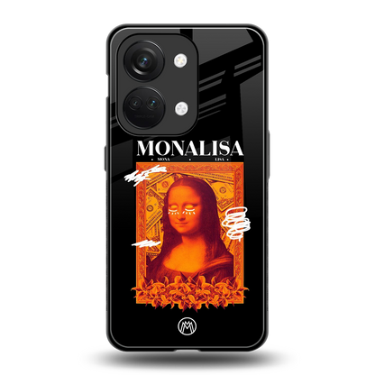 sassy mona lisa back phone cover | glass case for oneplus nord 3