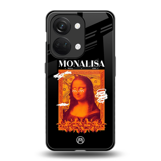 sassy mona lisa back phone cover | glass case for oneplus nord 3