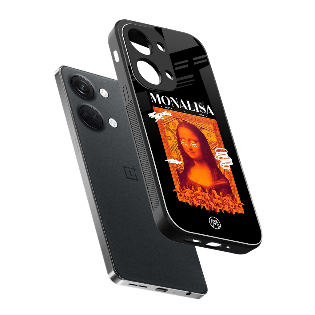sassy mona lisa back phone cover | glass case for oneplus nord 3