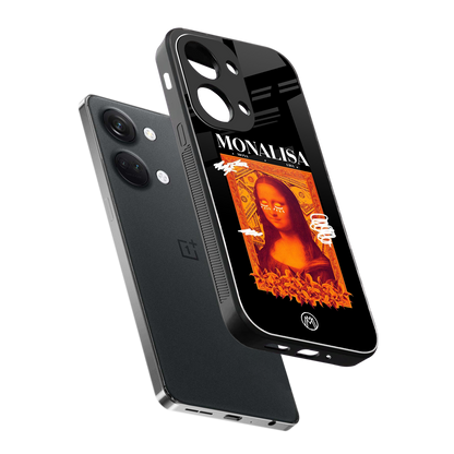 sassy mona lisa back phone cover | glass case for oneplus nord 3