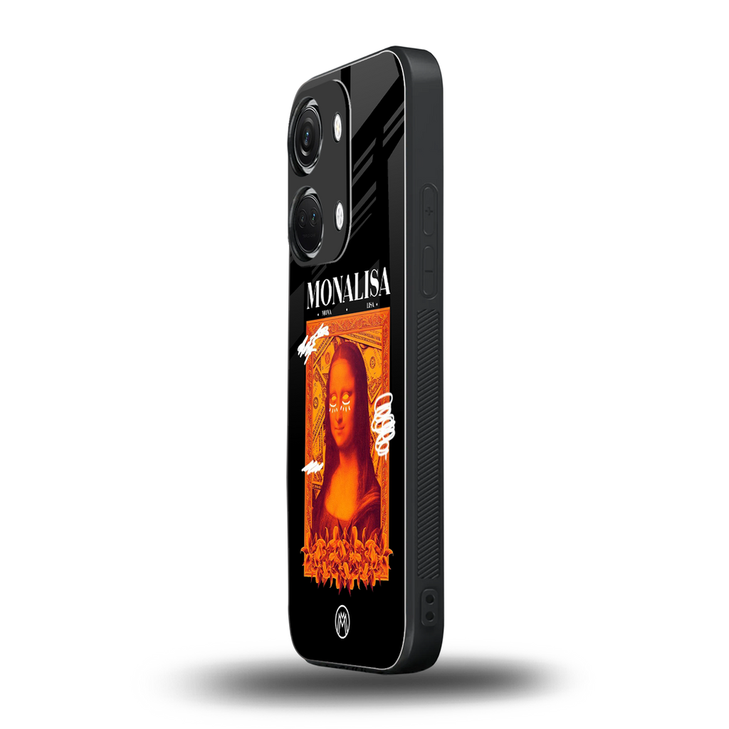 sassy mona lisa back phone cover | glass case for oneplus nord 3