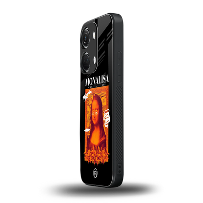 sassy mona lisa back phone cover | glass case for oneplus nord 3