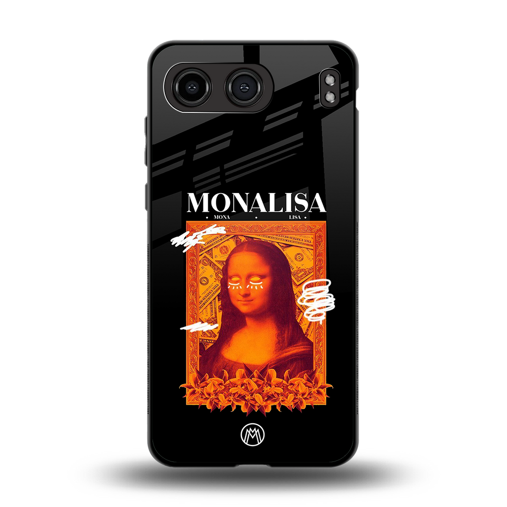 sassy mona lisa back phone cover | glass case for oneplus nord 4