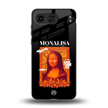 sassy mona lisa back phone cover | glass case for oneplus nord 4