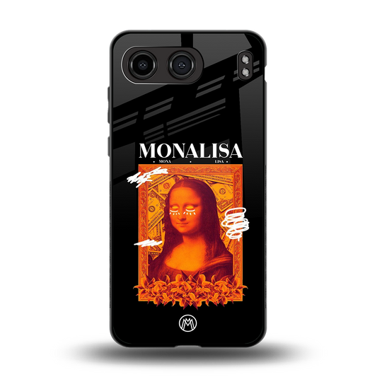 sassy mona lisa back phone cover | glass case for oneplus nord 4