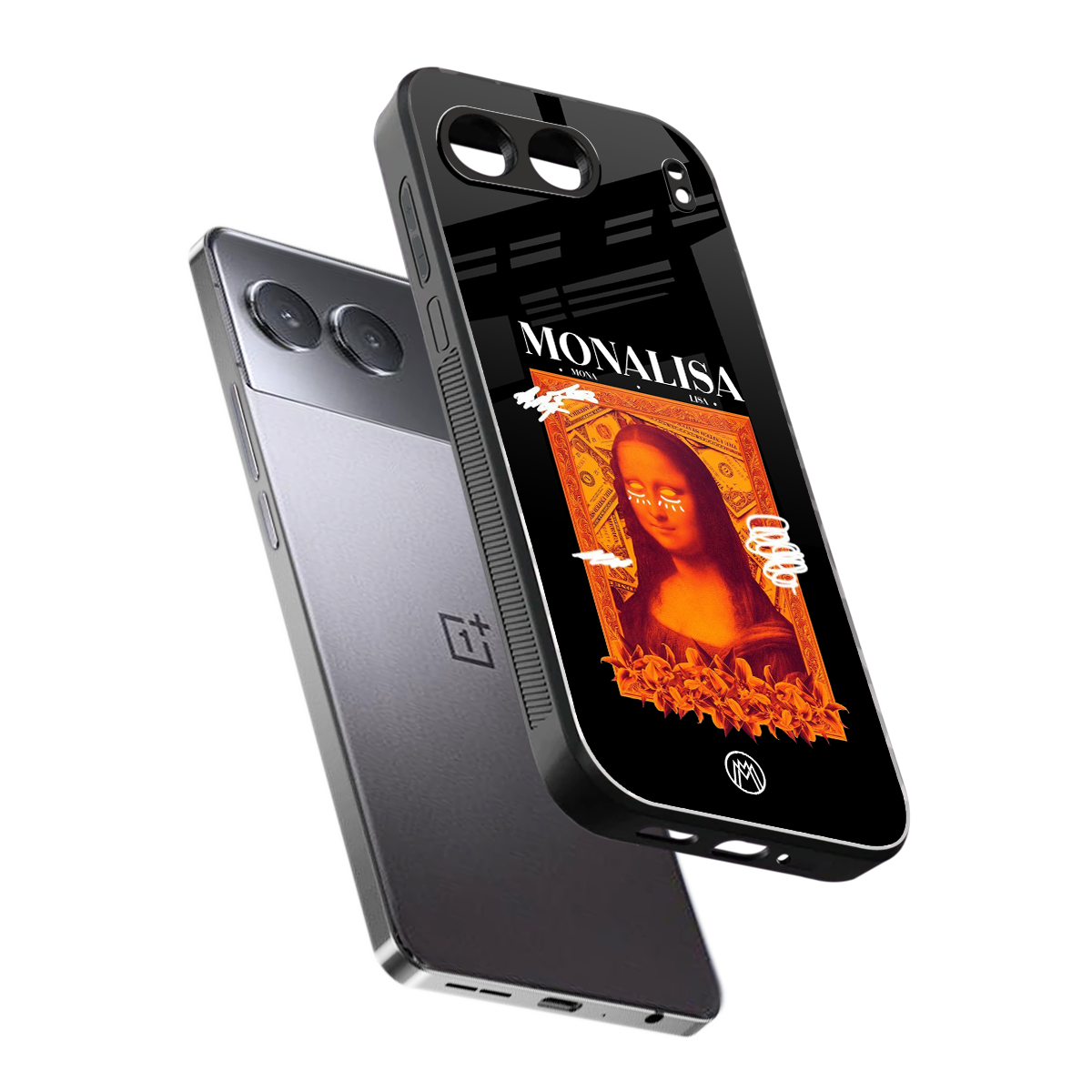 sassy mona lisa back phone cover | glass case for oneplus nord 4